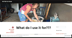 Desktop Screenshot of potterybyfran.com